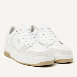 DAMES Nubikk Basket Court Witte Sneakers Voor Dames