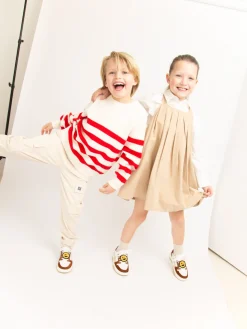 Nubikk Basket Court JR Bruine Sneakers Voor Kids