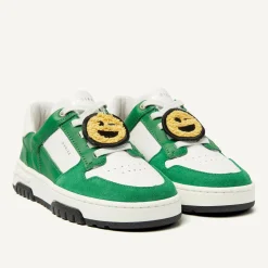 Nubikk Basket Court JR Wit Groene Sneakers Voor Kids