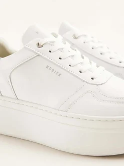 DAMES Nubikk Bayou Platform Witte Sneakers Voor Dames