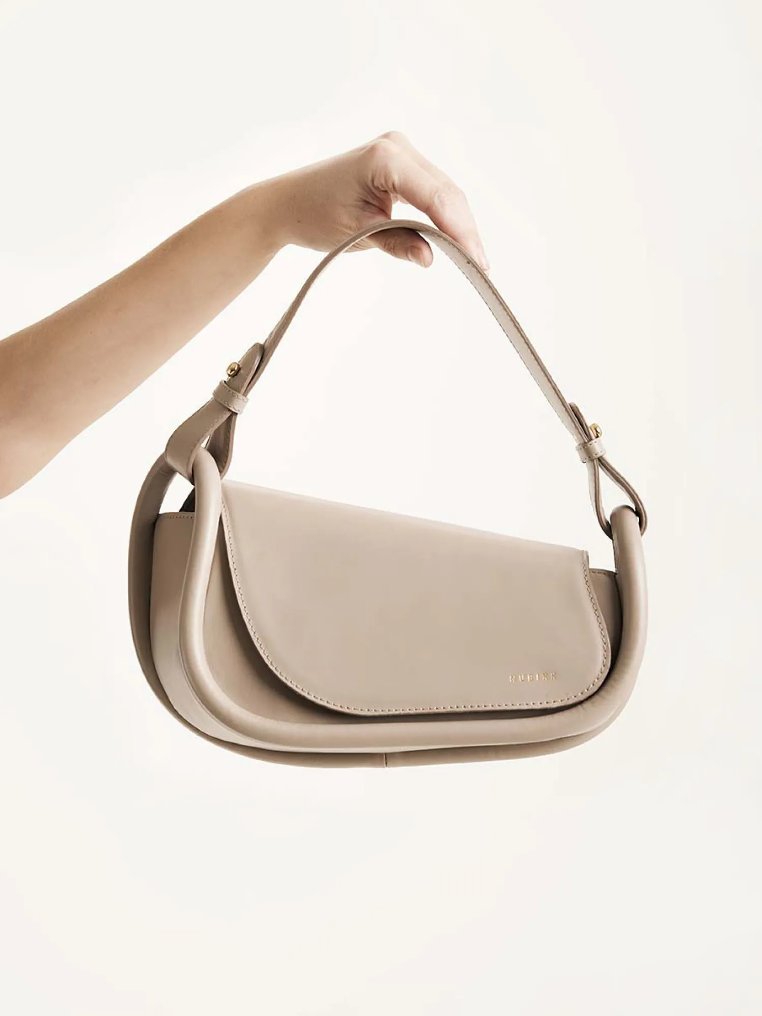 DAMES Nubikk Bobby Bag Taupe Tas Voor Dames