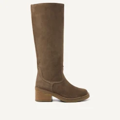 DAMES Nubikk Cassy Boot Bruin Suède Boots Voor Dames
