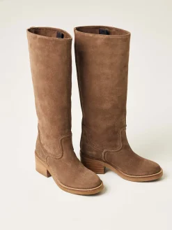 DAMES Nubikk Cassy Boot Bruin Suède Boots Voor Dames