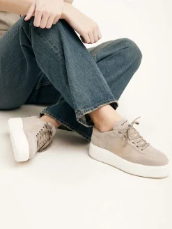 DAMES Nubikk Elise Wing Beige Sneakers Voor Dames