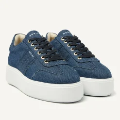 DAMES Nubikk Elise Wing Denim Sneakers Voor Dames