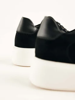 DAMES Nubikk Elise Wing Zwarte Sneakers Voor Dames