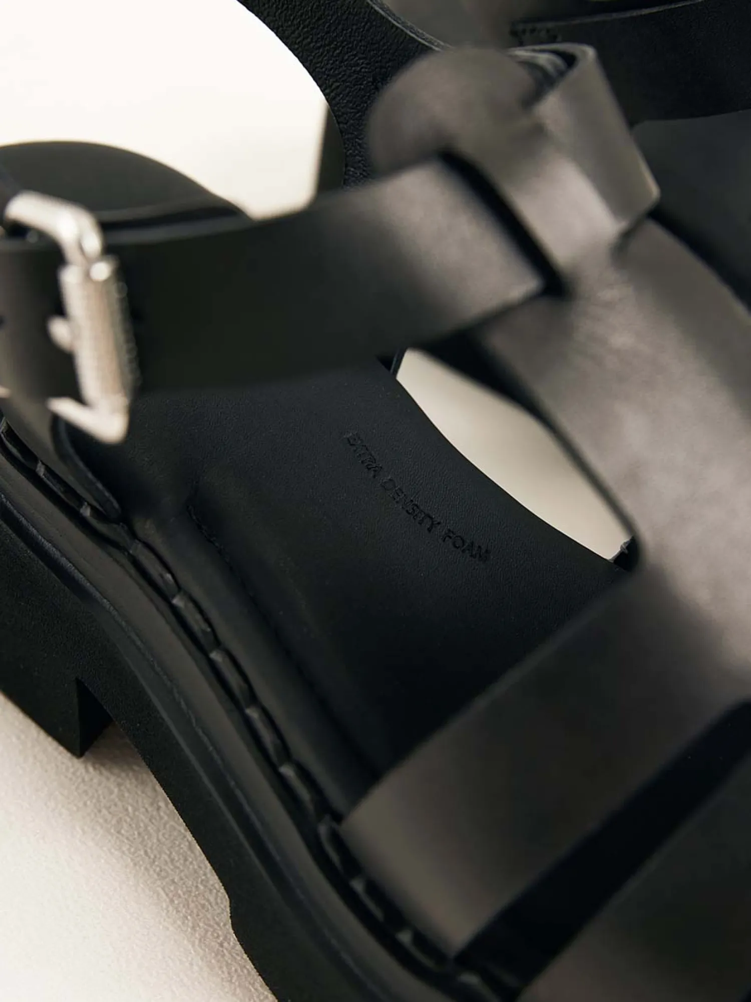 DAMES Nubikk Finn Roma Zwarte Sandalen Voor Dames