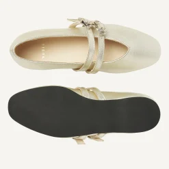 DAMES Nubikk Gisele Grace Gouden Ballerina's Voor Dames