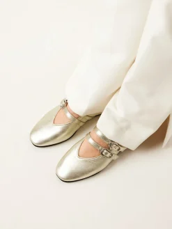 DAMES Nubikk Gisele Grace Gouden Ballerina's Voor Dames