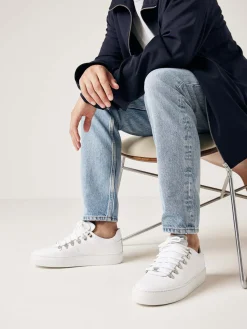 Heren Nubikk Jagger Classic Witte Sneakers Voor Heren