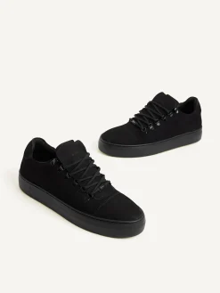 Heren Nubikk Jagger Classic Nubuck Zwarte Raven Sneakers Voor Heren