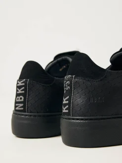 Heren Nubikk Jagger Python Zwarte Sneakers Voor Heren