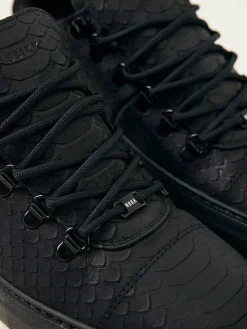Heren Nubikk Jagger Python Zwarte Sneakers Voor Heren