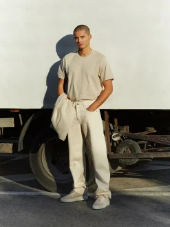 Heren Nubikk Jiro Luca Beige Sneakers Voor Heren