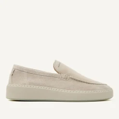 Heren Nubikk Jiro Mio Beige Suède Loafers Voor Heren