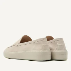Heren Nubikk Jiro Mio Beige Suède Loafers Voor Heren