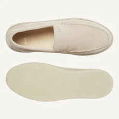 Heren Nubikk Jiro Mio Beige Suède Loafers Voor Heren