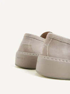 Heren Nubikk Jiro Mio Beige Suède Loafers Voor Heren