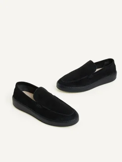 Heren Nubikk Jiro Mio Donkerblauwe Loafers Voor Heren