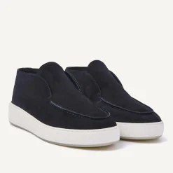 Heren Nubikk Jiro Suo Blauwe Mid Loafers Voor Heren