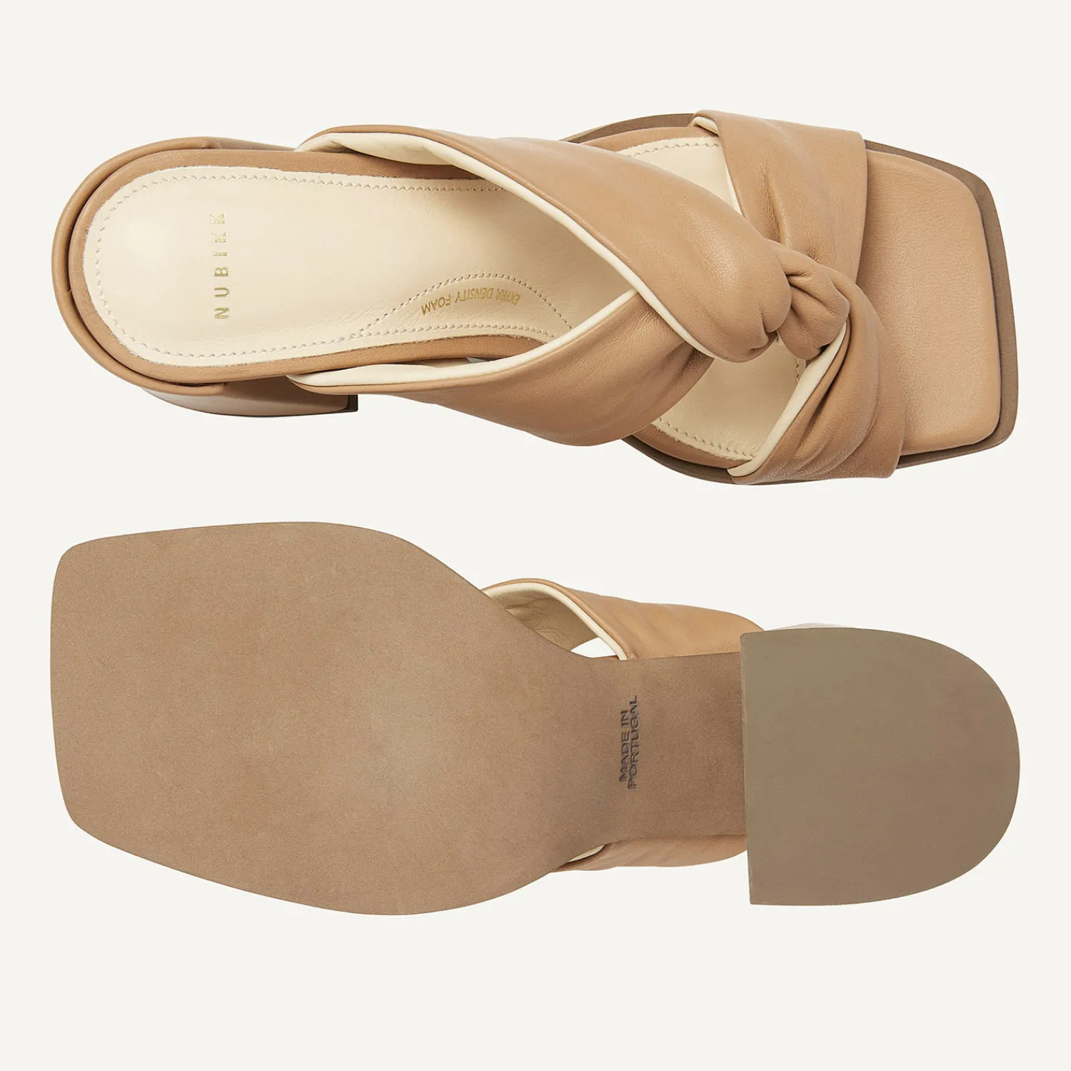 DAMES Nubikk Lana Twist Beige Sandalen Voor Dames