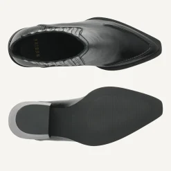 DAMES Nubikk Liv Boa Zwarte Enkellaarzen Voor Dames