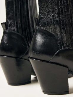 DAMES Nubikk Liv Boa Zwarte Enkellaarzen Voor Dames