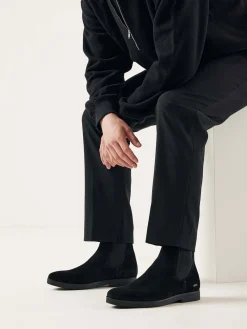 Heren Nubikk Logan Chelsea Zwarte Boots Voor Heren