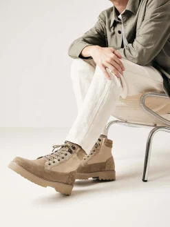 Heren Nubikk Logan Dune Beige Boots For Men