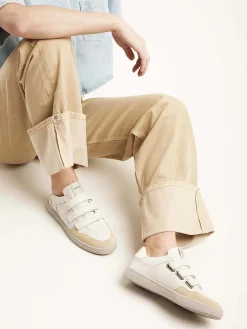 DAMES Nubikk Ray Straps Beige Sneakers Voor Dames