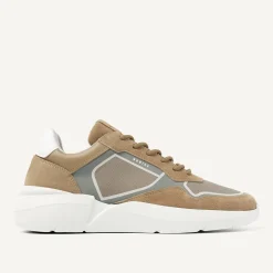 Heren Nubikk Roque Road Curl Taupe Sneakers Voor Heren