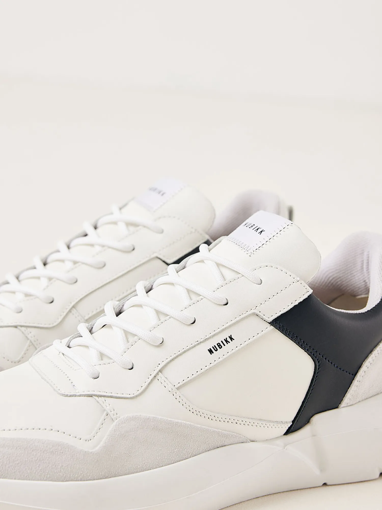 Heren Nubikk Roque Road Wave Navy Witte Sneakers Voor Heren