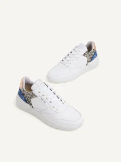 DAMES Nubikk Roque Road Wave Witte Glitter Sneakers Voor Dames