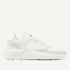 DAMES Nubikk Roque Road Wave Witte Snakeprint Sneakers Voor Dames