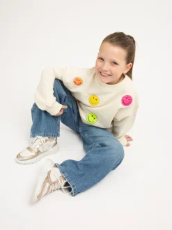 Nubikk Roque Road Wave JR Wit Gouden Sneakers Voor Kids