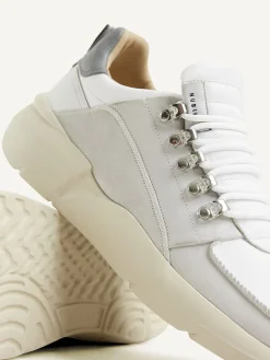 Heren Nubikk Roque Roman Witte Combi Sneakers Voor Heren
