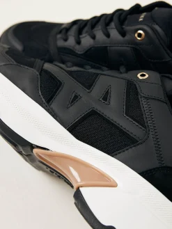 DAMES Nubikk Ross Trek Edge Zwarte Sneakers Voor Dames