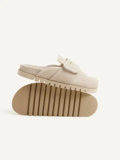 DAMES Nubikk Teddy Montana Beige Slippers Voor Dames