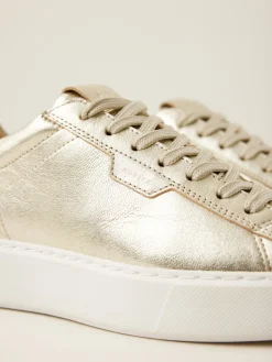 DAMES Nubikk Vince Tora Gouden Sneakers Voor Dames