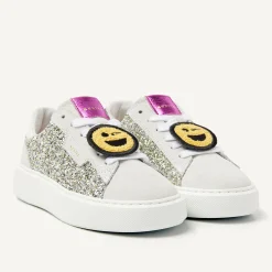 Nubikk Vince Tora K Grijze Glitter Sneakers Voor Kids