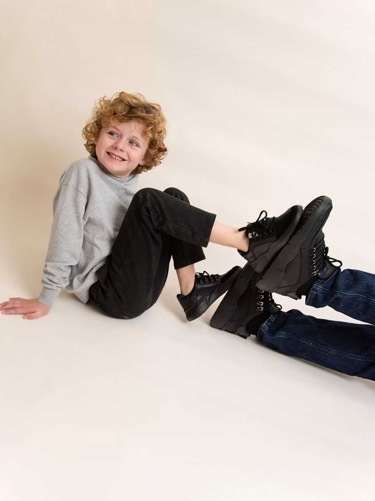 Nubikk Roque Roman JR Zwarte Raven Combi Sneakers Voor Kids- Schoenen | Bekijk alles